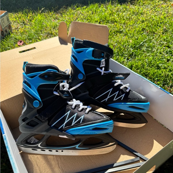 Blue and Black Ice Skates - Picture 1 of 7